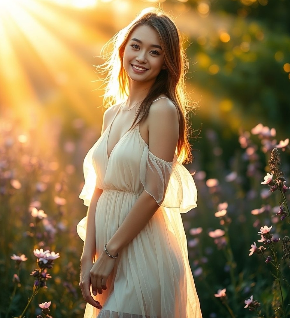 Фото девушка Фиалка